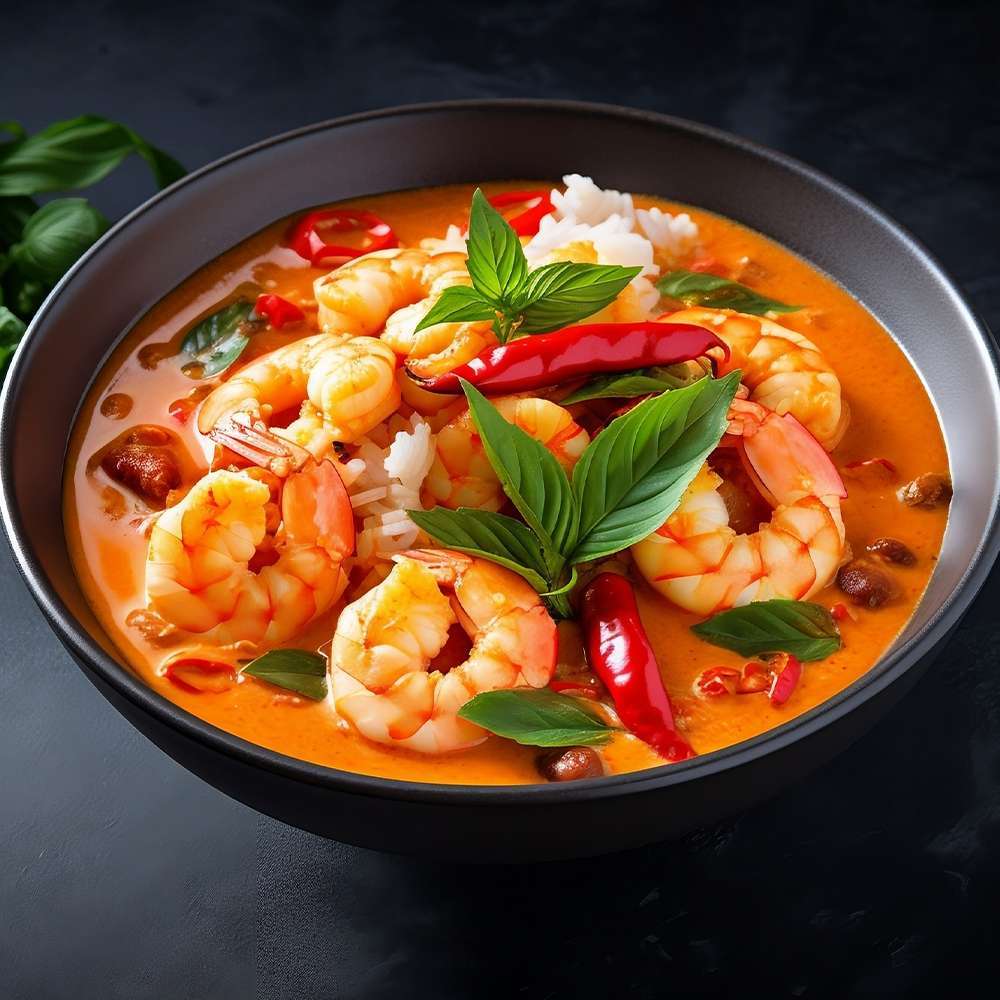 Recette : Curry rouge de crevettes thaïlandais – L'île aux épices